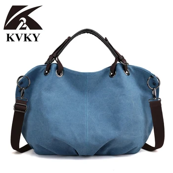 KVKY Brand Big Casual Canvas Women Bag Handbag Shoulder Bag Female Travel Bag Shopping Messenger Crossbody Tote Handbag Bolsos
KVKY Brand Big Casual Canvas Women Bag Handbag Shoulder Bag Female Travel Bag Shopping Messenger Crossbody Tote Handbag Bolsos
