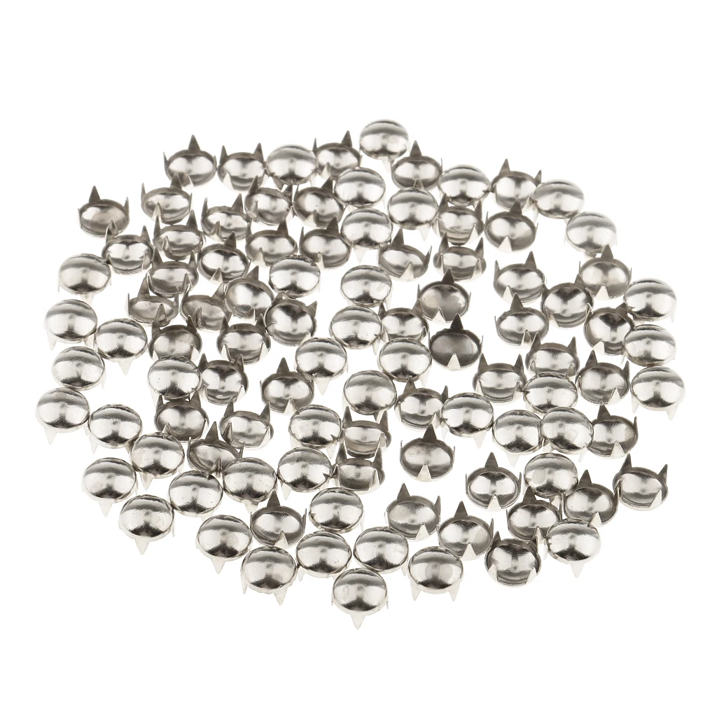 200Pcs Vintage Metal Dome Rivet Studs Spots for Clothing Hat Bag Leather Craft Decoration