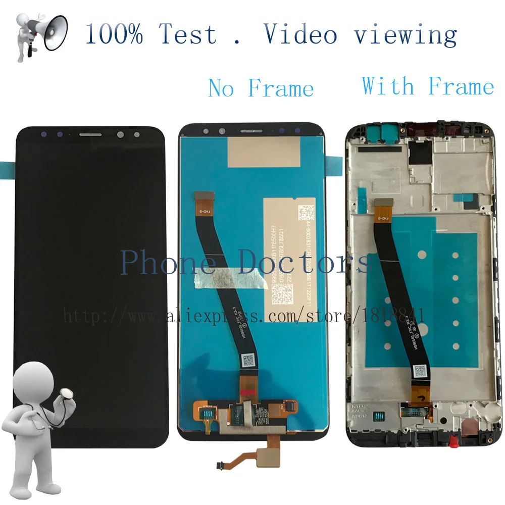 

With Frame For Huawei Honor 9i / G10 / G10 Plus / Mate 10 Lite / Nova 2i LCD DIsplay + Touch Screen Digitizer Assembly + Frame