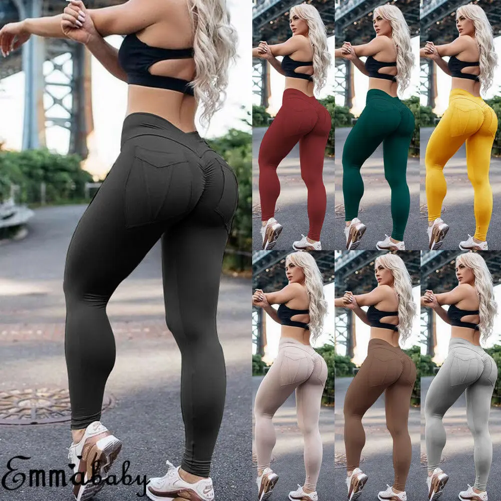 Women Pants Hip Push Up Leggings Fitness Running Stretch Scrunch Trousers
Women Pants Hip Push Up Leggings Fitness Running Stretch Scrunch Trousers
