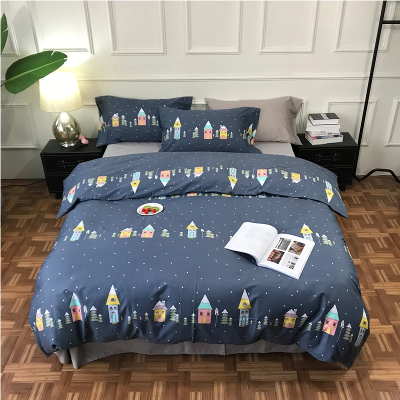 iDouillet 4-pieces 100% Cotton Bedding Set for Children Kids Colorful Castle and Dots Pattern Duvet Cover Pillowcases Bed Sheet
iDouillet 4-pieces 100% Cotton Bedding Set for Children Kids Colorful Castle and Dots Pattern Duvet Cover Pillowcases Bed Sheet