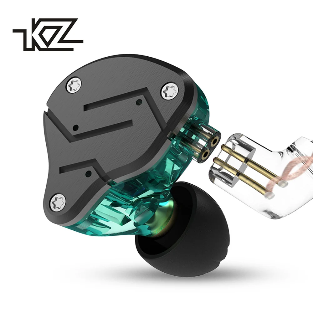 Новые KZ ZSN металлические наушники гибридная технология 1BA + 1DD HIFI бас в ухо для