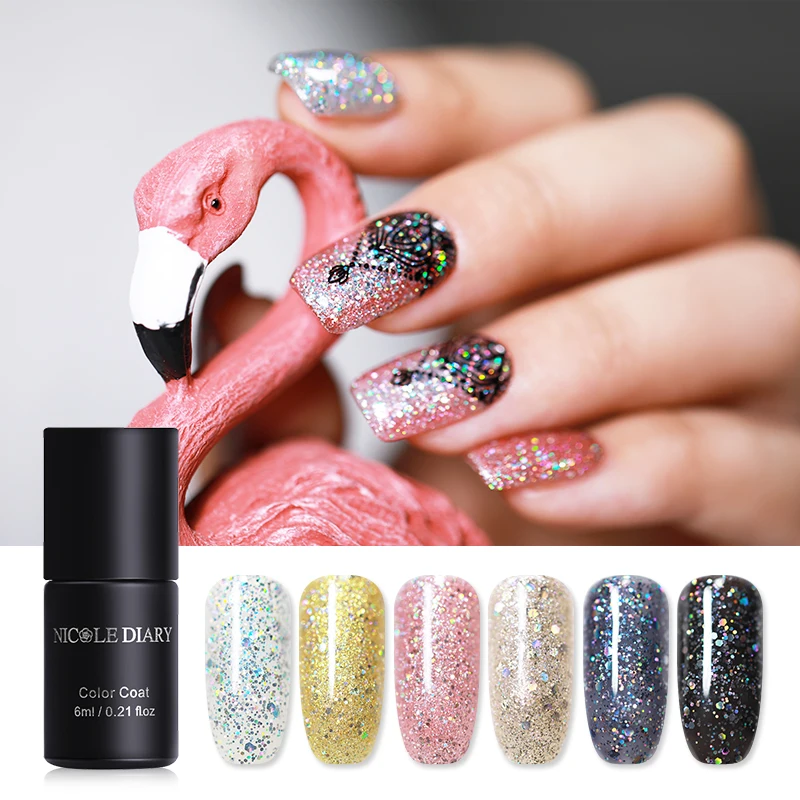 NICOLE DIARY 6ml Nail Gel Lacquer Magic Starlight Colorful Holo Sequins Glitter Soak Off UV Gel Polish Varnish 6 Colors
NICOLE DIARY 6ml Nail Gel Lacquer Magic Starlight Colorful Holo Sequins Glitter Soak Off UV Gel Polish Varnish 6 Colors