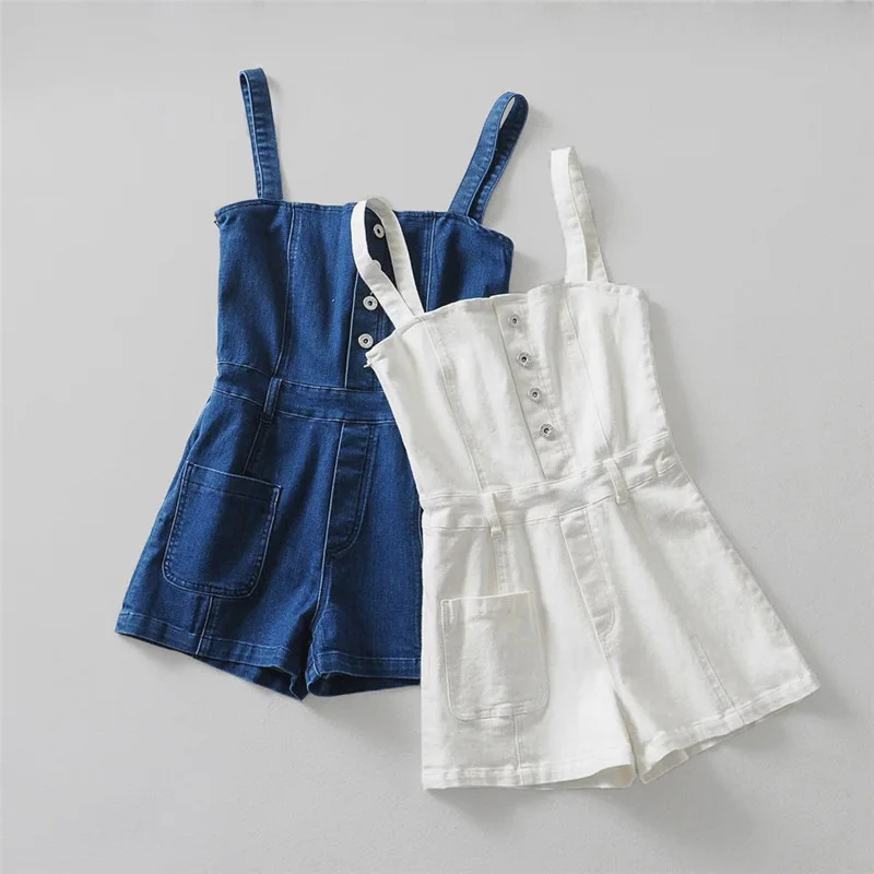 Women summer Overalls Denim Jumpsuit short Blue Casual Fashion Strap Lady Bodysuit Backless Female jeans Rompers
Women summer Overalls Denim Jumpsuit short Blue Casual Fashion Strap Lady Bodysuit Backless Female jeans Rompers