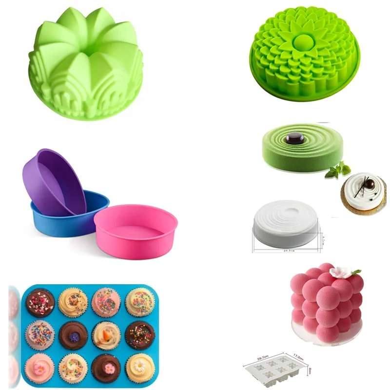 Silicone Mold for big Cake Flower Crown shape pastry Baking Tools 3D Bread cake form Pizza Pan DIY birthday wedding
Silicone Mold for big Cake Flower Crown shape pastry Baking Tools 3D Bread cake form Pizza Pan DIY birthday wedding