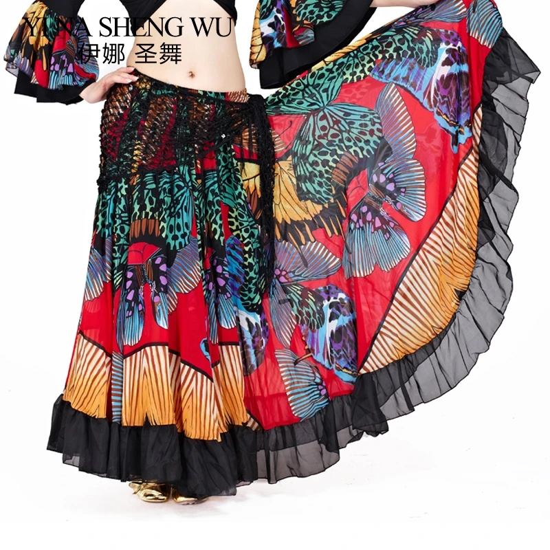 1pc Tribal Belly Dance Performance Gypsy Skirt Butterfly Full Circle Flamenco Skirt Women Belly Dance Skirts Chiffon 360 Degrees
1pc Tribal Belly Dance Performance Gypsy Skirt Butterfly Full Circle Flamenco Skirt Women Belly Dance Skirts Chiffon 360 Degrees