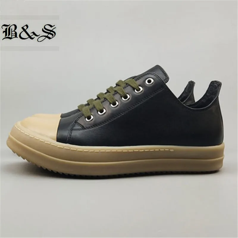 Black& Street 19 ss Genuine Leather cow muscle Sole Gum outsole Luxury Casual Ankle Boots Lace Up Trainer UNISEX Flat shoes
Black& Street 19 ss Genuine Leather cow muscle Sole Gum outsole Luxury Casual Ankle Boots Lace Up Trainer UNISEX Flat shoes