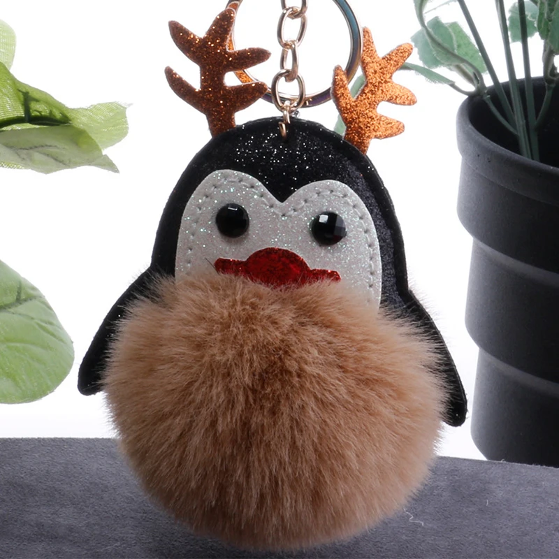 Cute Pompom Penguin Key Chains Faux Rabbit Fur Ball Car Keyring Holder Bag Pendant Charm Keyholder Plush Women Bag Accessories
Cute Pompom Penguin Key Chains Faux Rabbit Fur Ball Car Keyring Holder Bag Pendant Charm Keyholder Plush Women Bag Accessories