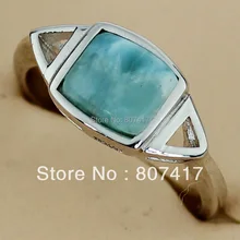 Fashion RING Larimar Casual jewelry Silver Plated Favourite Hot Cute R3531 sz#6 7 8 9 Best Sellers Time limited discount Fancy
