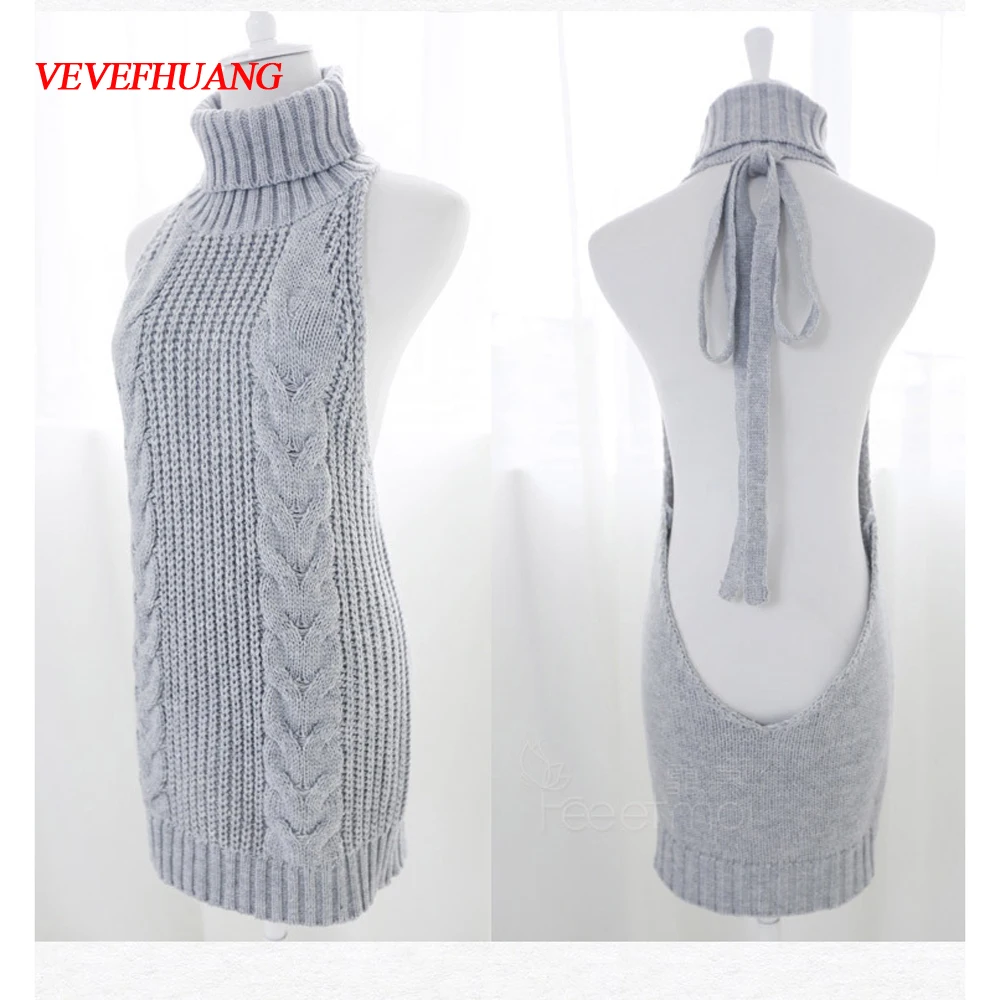 VEVEFHUANG Cos 2019 Summer New Turtleneck Sleeveless cosplay Virgin Killer Sweater Japanes Knitted Sexy backless Women Sweaters
VEVEFHUANG Cos 2019 Summer New Turtleneck Sleeveless cosplay Virgin Killer Sweater Japanes Knitted Sexy backless Women Sweaters