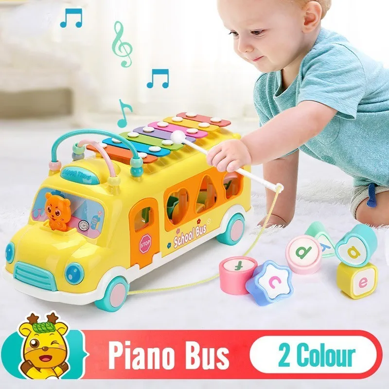 CACX Children's Bus Knocking Piano Baby Puzzle Beat Musical Drum Piano Knocking Instruments Bus Toy Baby Early Educational Toys
CACX Children's Bus Knocking Piano Baby Puzzle Beat Musical Drum Piano Knocking Instruments Bus Toy Baby Early Educational Toys