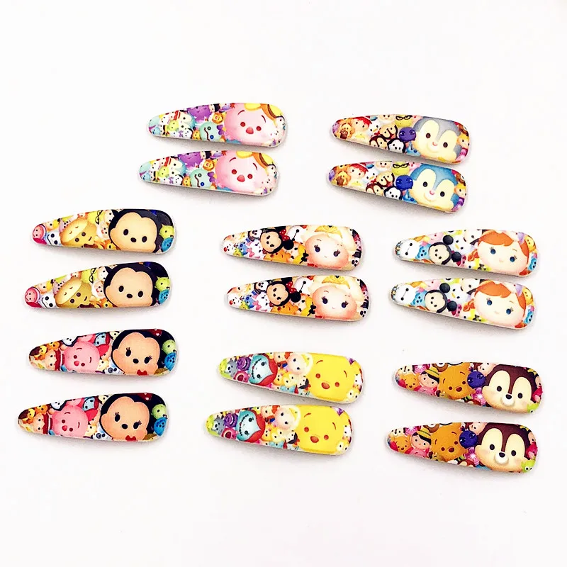 New pack 8PCS Cartoon Mickey Minnie Tsum Kids Children Hairpins Girls Hairclips Hair Accessories barrette Hairwear | Аксессуары для
