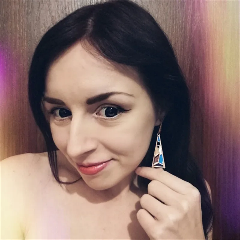 Fashion Unique Design Vintage Enamel Earring Colorful Ethnic Bohemian Long Geometric Earring For Women Ancient Bronze Jewelry
Fashion Unique Design Vintage Enamel Earring Colorful Ethnic Bohemian Long Geometric Earring For Women Ancient Bronze Jewelry