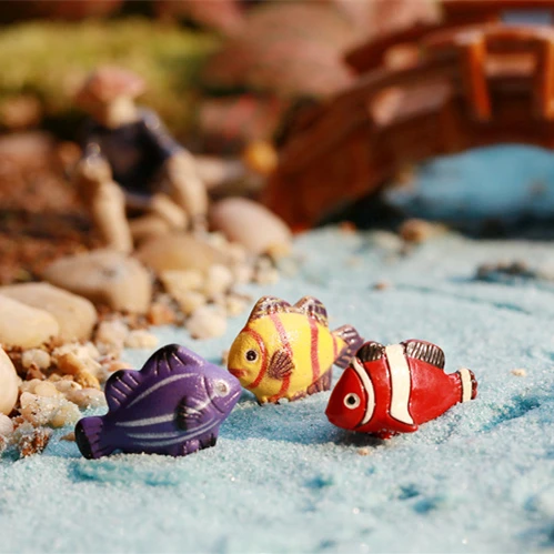 artificial mini colorful cute fish fairy garden miniatures gnomes terrariums craft figurines for home decoration accessories Diy
artificial mini colorful cute fish fairy garden miniatures gnomes terrariums craft figurines for home decoration accessories Diy