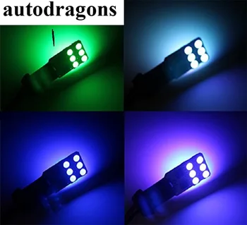 autopdragons 2*Multicolor T10 12SMD 5050 Car LED Light Interior 194 Auto source Reading Map bulbs Remote Control 12V LED Car RGB
autopdragons 2*Multicolor T10 12SMD 5050 Car LED Light Interior 194 Auto source Reading Map bulbs Remote Control 12V LED Car RGB