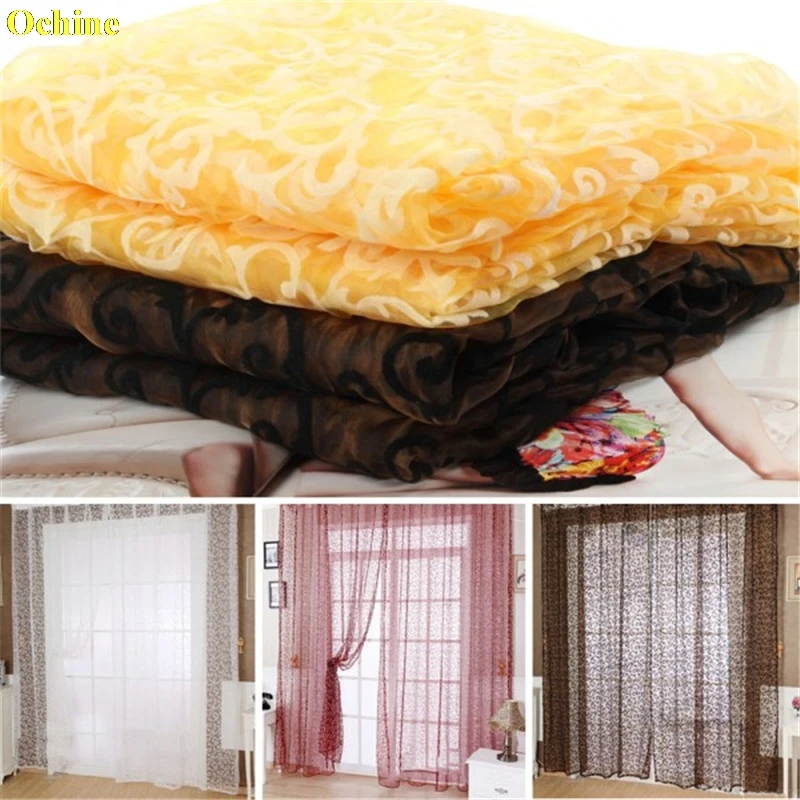 OCHINE Fashion Floral Tulle Window Curtain Drape Panel Sheer Scarf Voile Valances
OCHINE Fashion Floral Tulle Window Curtain Drape Panel Sheer Scarf Voile Valances