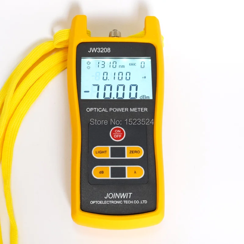 Used in Telecommunication Field Cheap JW3208A -70~+6dBm Handheld Fiber Optic Power Meter
Used in Telecommunication Field Cheap JW3208A -70~+6dBm Handheld Fiber Optic Power Meter