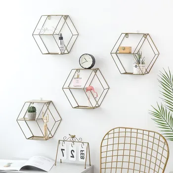 DIY Iron Wall Shelf Quality Hexagon Multi-function Wall Hanging Storage Rack Home Decor Figurines Display Crafts Books Holders
DIY Iron Wall Shelf Quality Hexagon Multi-function Wall Hanging Storage Rack Home Decor Figurines Display Crafts Books Holders