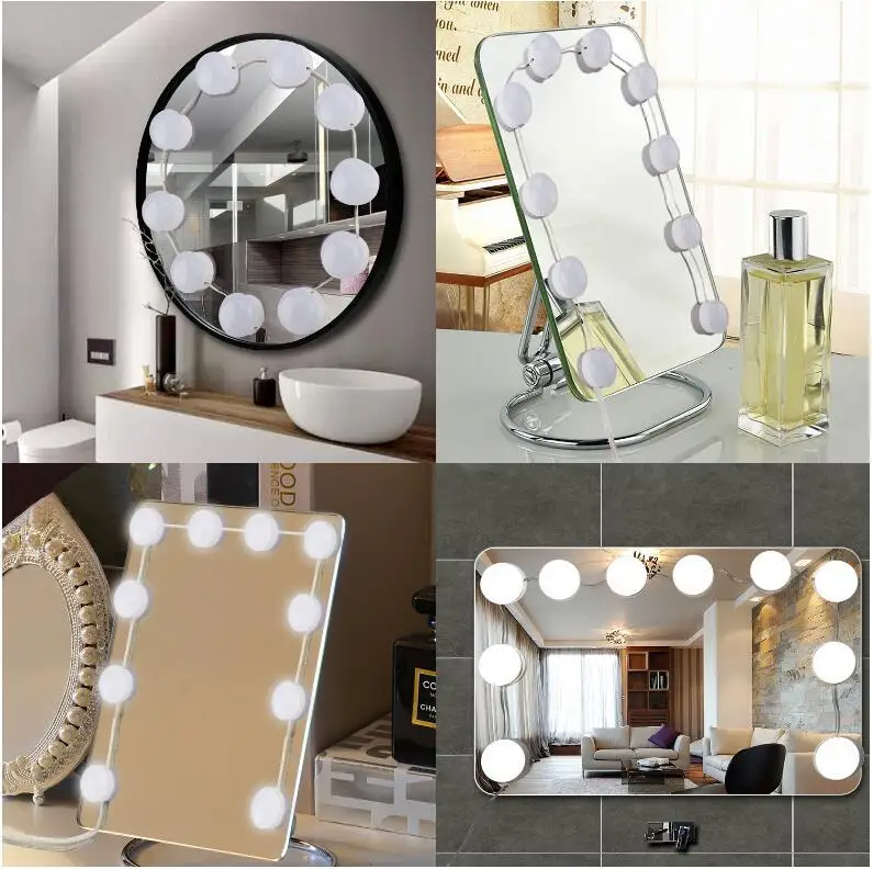 USB multi-purpose vanity mirror lamp bathroom bathroom makeup lamp five-speed dimming LED mirror light
USB multi-purpose vanity mirror lamp bathroom bathroom makeup lamp five-speed dimming LED mirror light