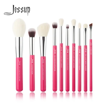 Jessup 10pcs Rose-carmin/Silver Professional Makeup Brushes Set Make up Brush Beauty Foundation Powder Definer Shader Liner
Jessup 10pcs Rose-carmin/Silver Professional Makeup Brushes Set Make up Brush Beauty Foundation Powder Definer Shader Liner