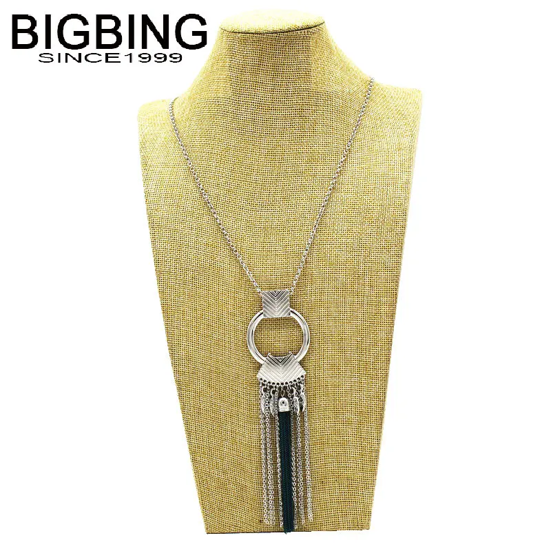 V056 BIGBING fashion jewelry silver black chain tassel pendant necklace wholesale jewelry high quality Free shipping
V056 BIGBING fashion jewelry silver black chain tassel pendant necklace wholesale jewelry high quality Free shipping