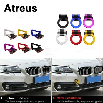 

Atreus Car Auto Trailer Ring Racing Tow Towing Hook Sticker For BMW e46 e39 e36 Audi a4 b6 a3 a6 c5 Renault duster Lada granta