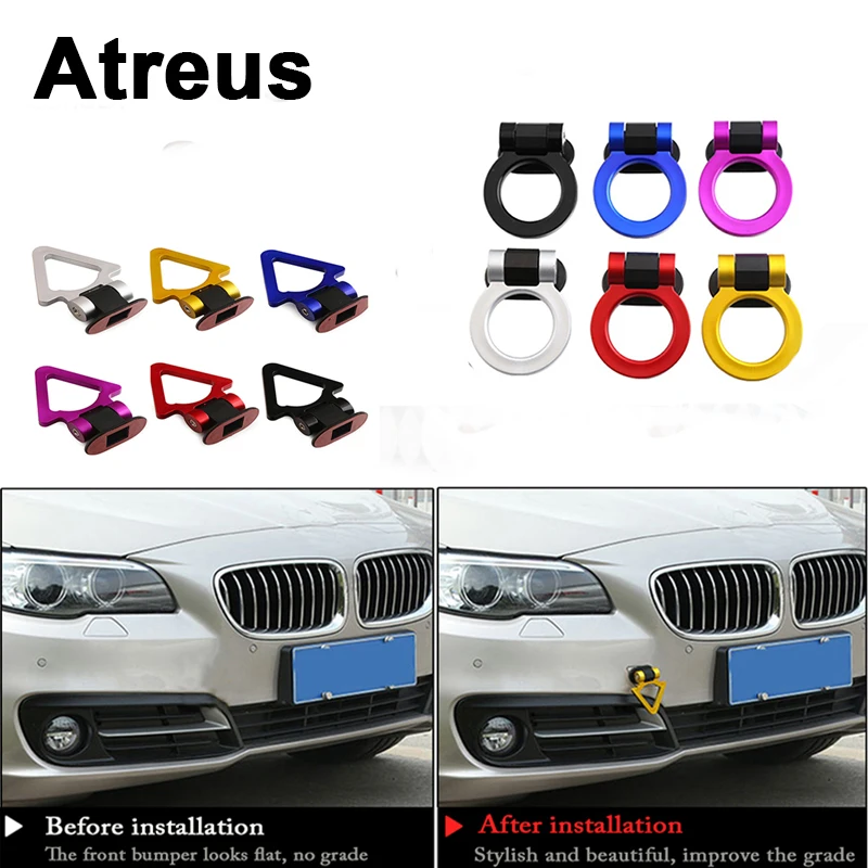 Кольцо Atreus для автомобильного прицепа гоночная буксировочная крючок наклейка BMW