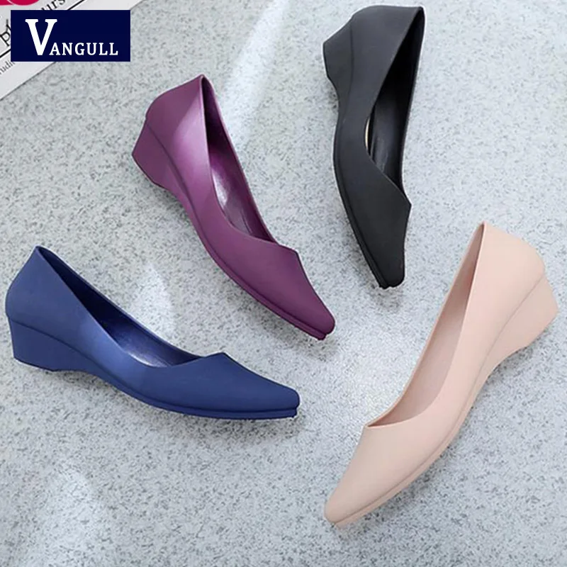 Vangull Candy Color Classic Women Wedge Boat Shoes Pointed Toe Pumps Slip on Mid Heels Office Lady Pumps Party Cute Ballet Shoe
Vangull Candy Color Classic Women Wedge Boat Shoes Pointed Toe Pumps Slip on Mid Heels Office Lady Pumps Party Cute Ballet Shoe