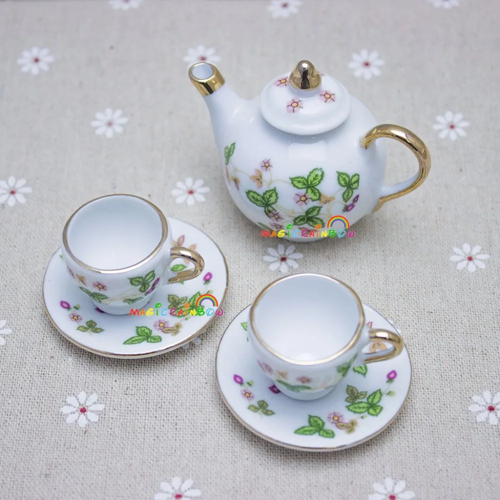 1:6 Dollhouse Miniatures Kitchen Mini Ceramic Miniature Tea set for Pretend Play Girl Party Playset Child
1:6 Dollhouse Miniatures Kitchen Mini Ceramic Miniature Tea set for Pretend Play Girl Party Playset Child