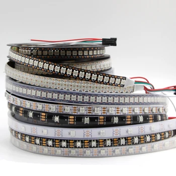 1m 2m 3m 4m 5m 5V WS2812B led strip light 30/60/144 pixels/m Individually Addressable Smart RGB Black PCB WS2812 IC waterproof
1m 2m 3m 4m 5m 5V WS2812B led strip light 30/60/144 pixels/m Individually Addressable Smart RGB Black PCB WS2812 IC waterproof