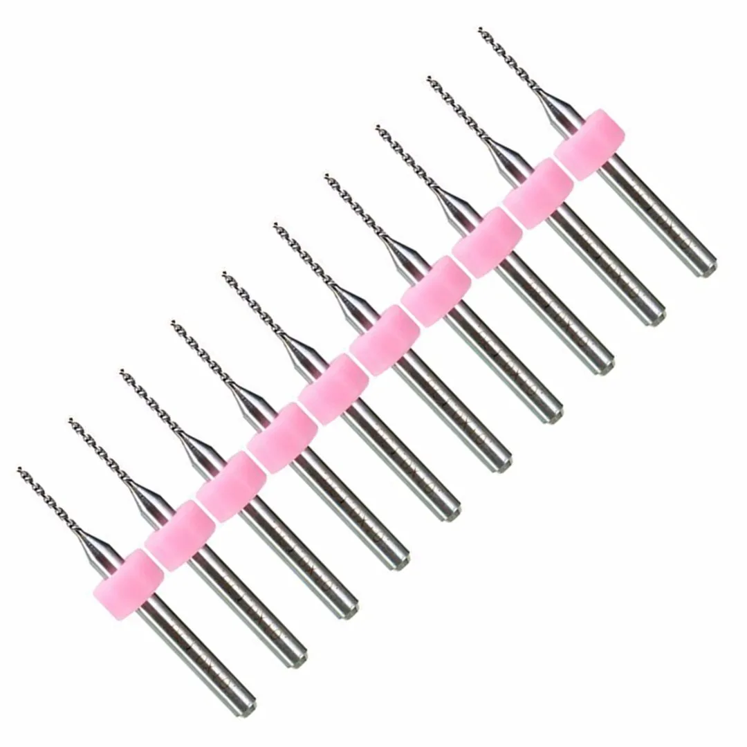 10pcs 3.175mm Shank End Mill Set Carbide Blade CNC Engraving Milling Cutter For Power Tools
