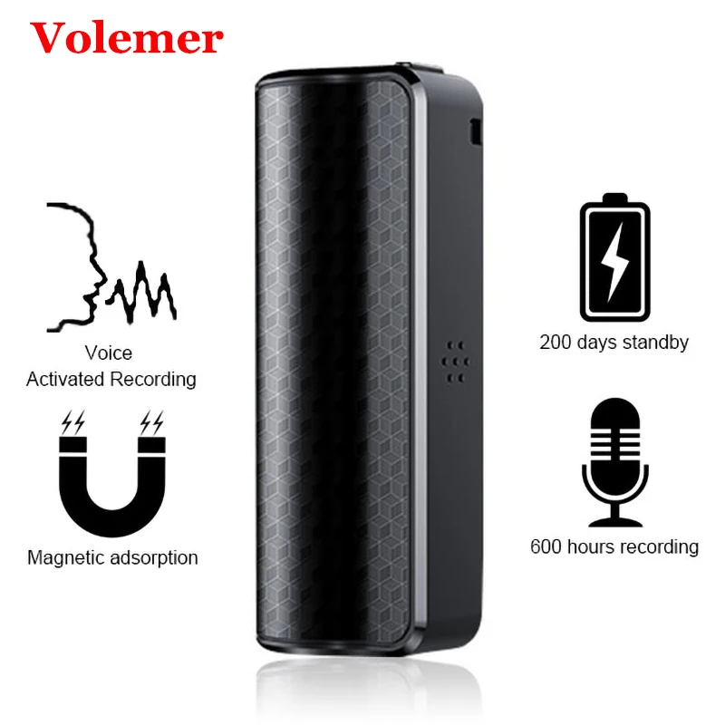 

Volemer Newest Q70 Digital Voice Recorder 8Gb Usb Professional 600 Hours HD Recording Dictaphone Long-Distance Audio Recorder