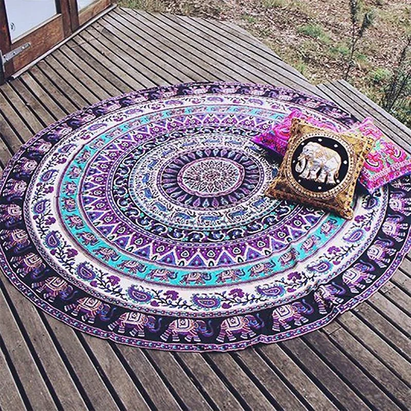 Indian Mandala Round Elephant Tapestry Wall Hanging Summer Beach Throw Towel Yoga Mat Decorative Round Beach Towel Newest
Indian Mandala Round Elephant Tapestry Wall Hanging Summer Beach Throw Towel Yoga Mat Decorative Round Beach Towel Newest