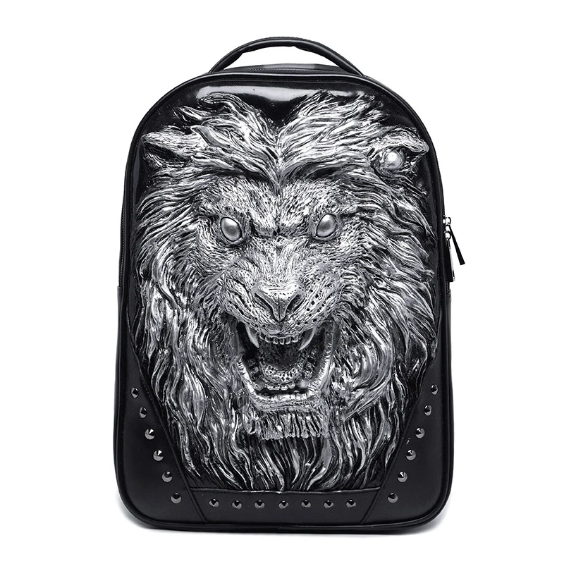 Men Backpack 3D Lion Design Waterpoof Leather Teenager Bags For Boy Rivets Laptop Bagpack Mochila Travel Bolsas School Backpack
Men Backpack 3D Lion Design Waterpoof Leather Teenager Bags For Boy Rivets Laptop Bagpack Mochila Travel Bolsas School Backpack
