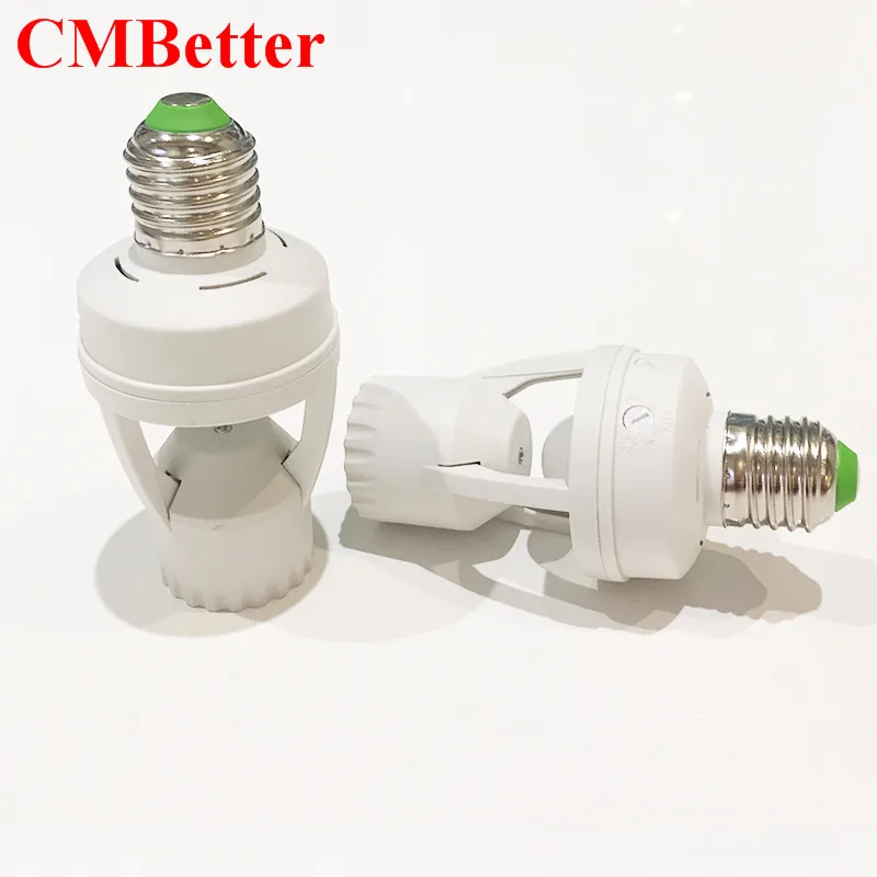 Switch E27 Standard AC 110V-240V LED Lamp Bulb Base Infrared IR Sensor Automatic Wall Light Holder Socket PIR Motion Detector (1)