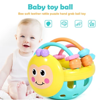 Hand Ringing Catch Ball Toy Ball Bee Bell Sound Plastic Music Early Childhood Education Soft Ball Development Safety
Hand Ringing Catch Ball Toy Ball Bee Bell Sound Plastic Music Early Childhood Education Soft Ball Development Safety