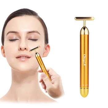 Lady 24K Golden Face High Frequency Vibration Massager Beauty Bar Anti Wrinkles Facial Skin Improve Skin Firmness Roller Relax
Lady 24K Golden Face High Frequency Vibration Massager Beauty Bar Anti Wrinkles Facial Skin Improve Skin Firmness Roller Relax