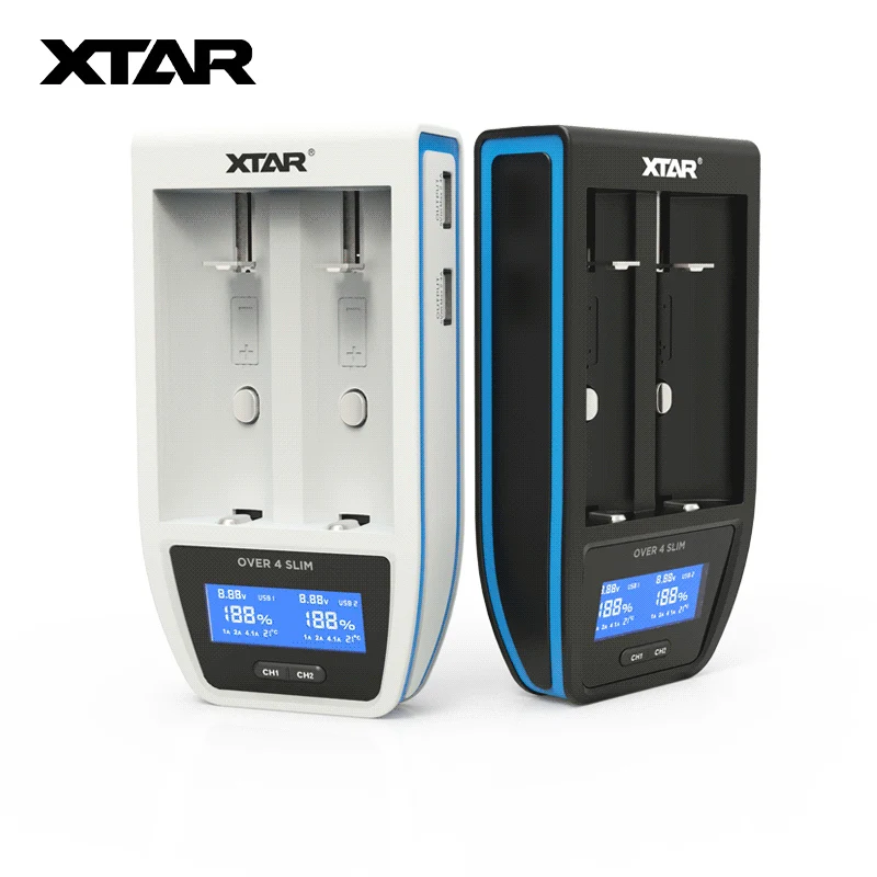Orginal XTAR OVER 4 SLIM Battery Charger 4.1A Rapid Charging LCD Display For 18650 20700 21700 22650 26650 3.6V/3.7V Li-ion
Orginal XTAR OVER 4 SLIM Battery Charger 4.1A Rapid Charging LCD Display For 18650 20700 21700 22650 26650 3.6V/3.7V Li-ion