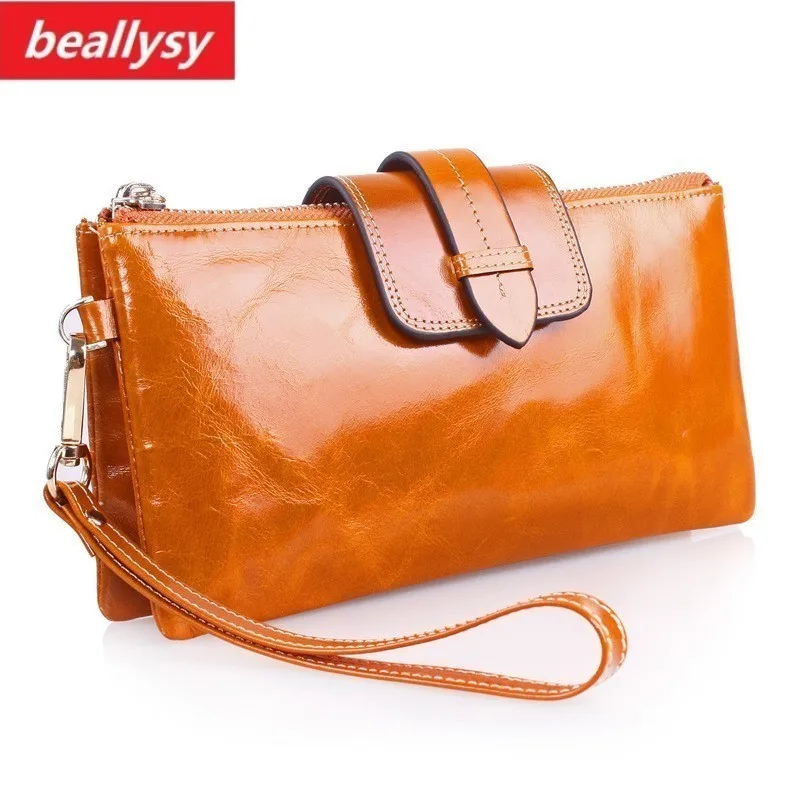 100% Cowhide Women Wallets Genuine Leather Shoulder Chain Clutch Bag Luxury Vintage Money Phone Wallet Female Coin Purse Cards
100% Cowhide Women Wallets Genuine Leather Shoulder Chain Clutch Bag Luxury Vintage Money Phone Wallet Female Coin Purse Cards