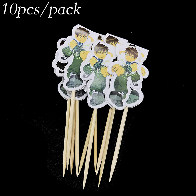 10pcs/lot Ben 10 theme cupcake topper fruit pick Ben 10 theme party decorations Ben 10 cupcake toppers party supplies
10pcs/lot Ben 10 theme cupcake topper fruit pick Ben 10 theme party decorations Ben 10 cupcake toppers party supplies