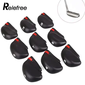Relefree 9pcs Golf Zipper Clubs Case Iron Putter Head Covers Iron Protector Silicone Golf Club Head Covers Golf Accessories
Relefree 9pcs Golf Zipper Clubs Case Iron Putter Head Covers Iron Protector Silicone Golf Club Head Covers Golf Accessories
