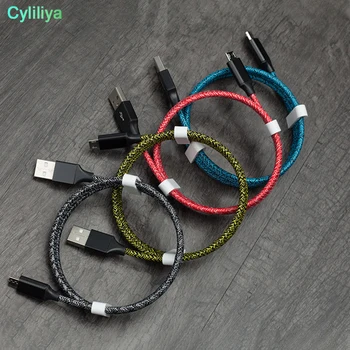 50pcs 1M/2M/3M Micro USB Braided Cable Charger Data Sync Star Yarn 5V 2.4A Quick Charging Type-C Cables For Samsung Cell Phone
50pcs 1M/2M/3M Micro USB Braided Cable Charger Data Sync Star Yarn 5V 2.4A Quick Charging Type-C Cables For Samsung Cell Phone
