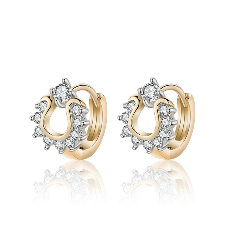 New 2019 Gold-Color CC Hoop Earrings For Children Girls Bijoux Brincos Cubic Zirconia Heart Earings Fashion 16E18K-27
New 2019 Gold-Color CC Hoop Earrings For Children Girls Bijoux Brincos Cubic Zirconia Heart Earings Fashion 16E18K-27