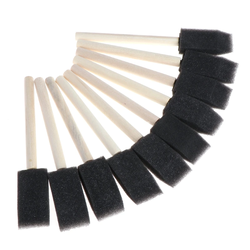 10Pcs Sponge Brush Wooden Handle Watercolor Oil Stain Art Craft Painting Drawing-M35
10Pcs Sponge Brush Wooden Handle Watercolor Oil Stain Art Craft Painting Drawing-M35