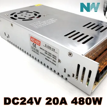 AC110V 220V to DC24V 20A 480W Lighting Transformers CCTV / LED Strip Power Supply Adapter
AC110V 220V to DC24V 20A 480W Lighting Transformers CCTV / LED Strip Power Supply Adapter