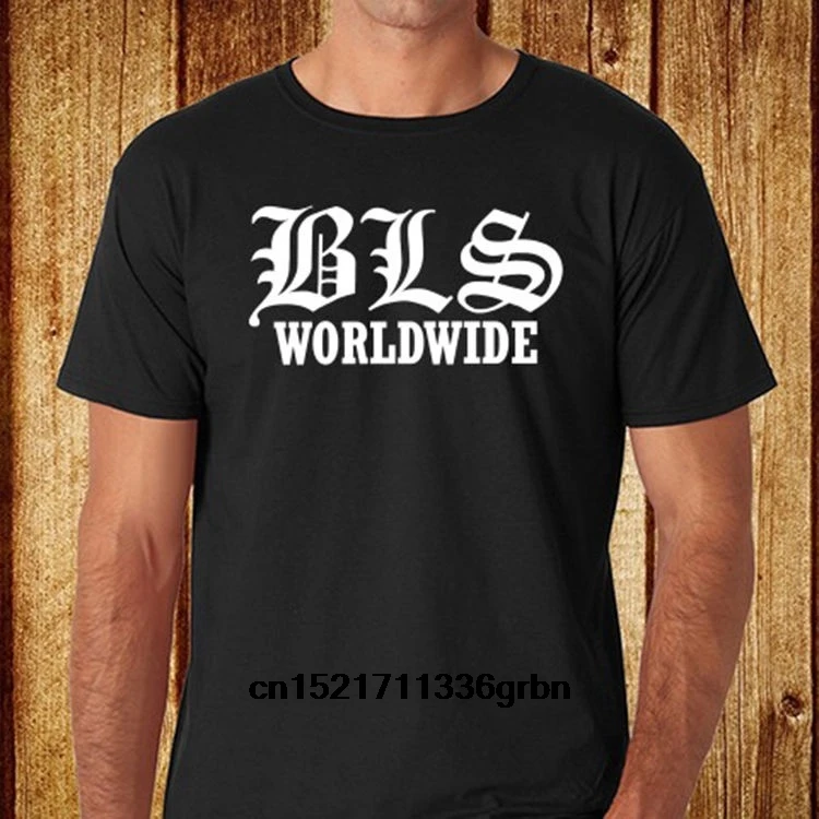 Возьмите Для мужчин футболка Bls Black Label Общество по всему миру черный Размеры S-3XL