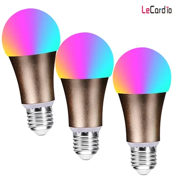 3pcs Smart Wifi Led Lamp 7W Magic Bulb E27 Wake-Up Light Multi-Color Compatible with Alexa google Home Assistant Gold Color
3pcs Smart Wifi Led Lamp 7W Magic Bulb E27 Wake-Up Light Multi-Color Compatible with Alexa google Home Assistant Gold Color