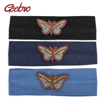 Geebro Denim Headband For Women Girls Butterfly Rhinestones Hair Accessories Plain Flat Hairbands Female Fashion Turban DZ730
Geebro Denim Headband For Women Girls Butterfly Rhinestones Hair Accessories Plain Flat Hairbands Female Fashion Turban DZ730