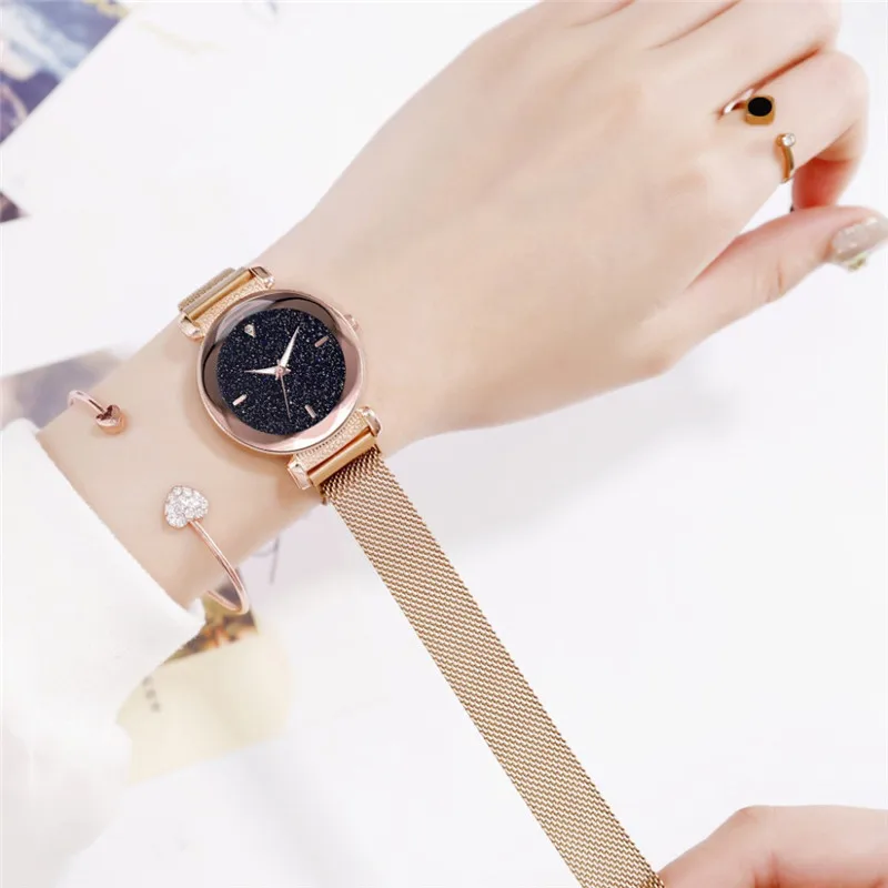 Luxury Starry Sky Simple Style Women Watches Minimalist Ladies Wrist Watches Fashion Casual Mangetic Mesh Waterproof Clock Gift
Luxury Starry Sky Simple Style Women Watches Minimalist Ladies Wrist Watches Fashion Casual Mangetic Mesh Waterproof Clock Gift