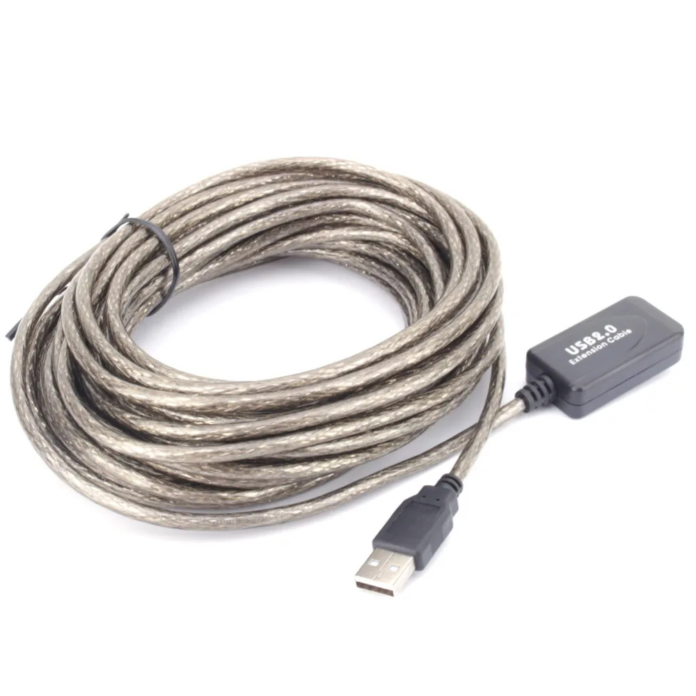 Super Speed 5M/10M/15M/20M Repeater USB 2.0 Extension Cable Male to Female M/F Built-in IC Dual Shielding
Super Speed 5M/10M/15M/20M Repeater USB 2.0 Extension Cable Male to Female M/F Built-in IC Dual Shielding